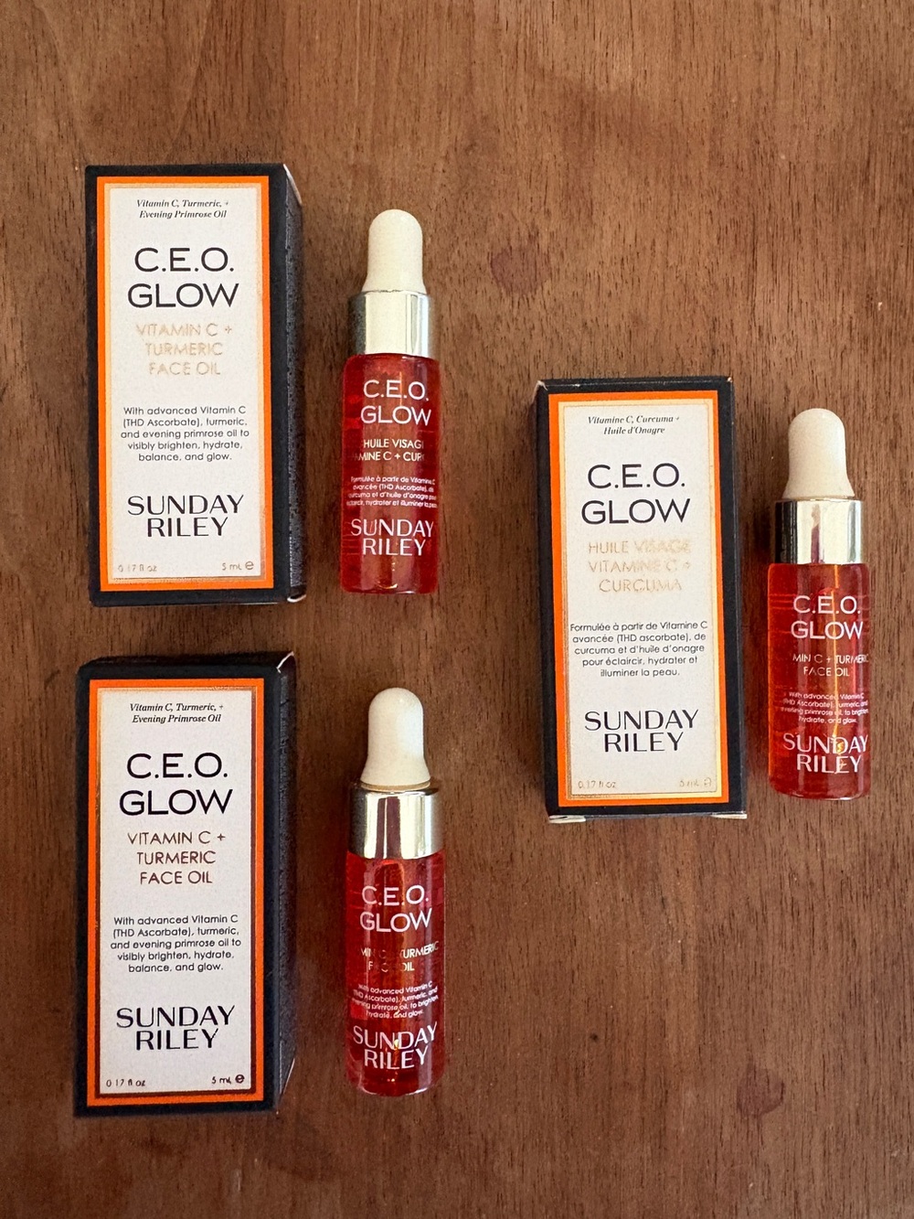 3 Sunday Riley CEO glow face oil 15 ML - brand new !